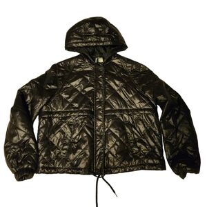 H&M Divided Shiny Quilted Bomber Jacket